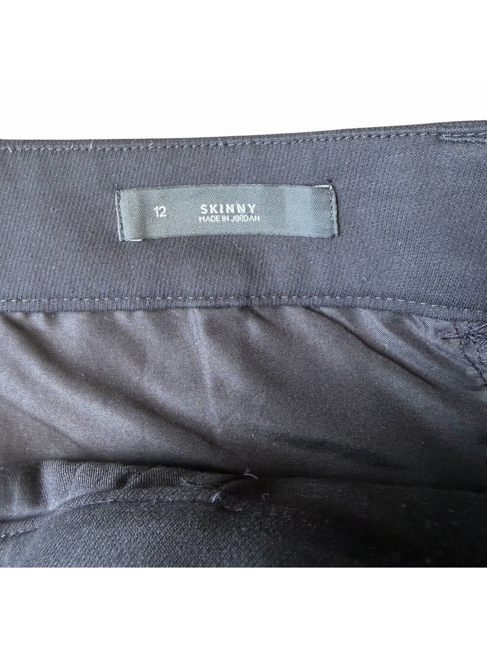 LOFT Women’s Black Flat Front Solid Dress Pants Skinny Leg Stretch Pockets - Picture 5 of 8